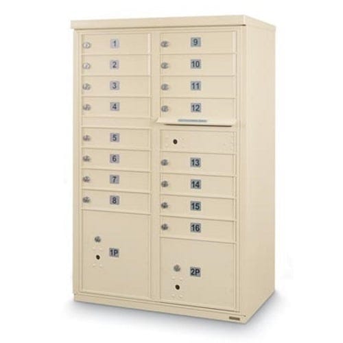 CAD Drawings American Postal Manufacturing Co. 16 Door F-Spec Cluster Box Unit